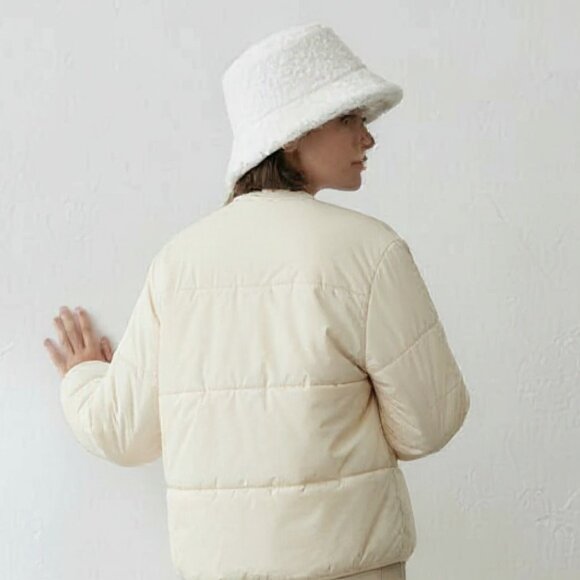 Garage Winter cream sherpa bucket hat - Picture 3 of 8